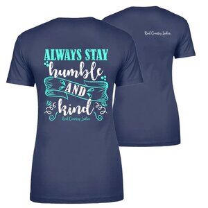 Always Stay Humble And Kind Navy Women's T-Shirt